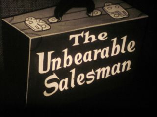 16 Mm B&w Sound Castle Films Woody Woodpecker Cartoon Unbearable Salesman 1957