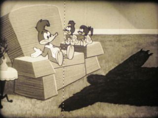 16 mm B&W Sound Castle Films Woody Woodpecker Cartoon Unbearable Salesman 1957 3
