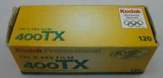 Kodak Professional 400tx Tri - X Black And White Negative Film 120 Expired 04/2007