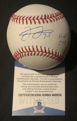 Frank Thomas Chicago White Sox Autographed Signed Baseball Beckett Hof 2014
