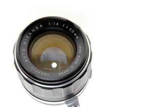 Miranda Auto 50mm F1.  4 Lens For Sensorex Cameras
