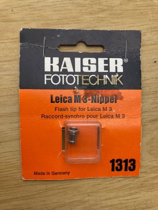Leica M3 M2 Flash Adapter Nipple Kaiser Fototechnik Old Stock
