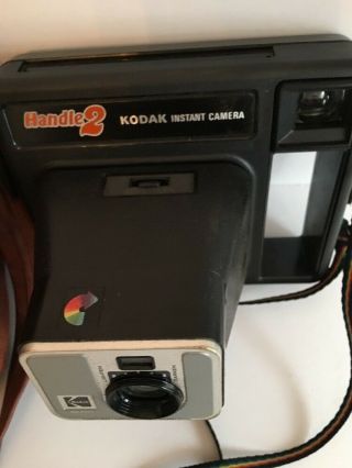 Vintage Kodak Instant Camera Handle 2 with Case Salvage 3