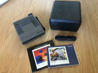 Polaroid Spectra System Onyx Film Camera With Case & Strap