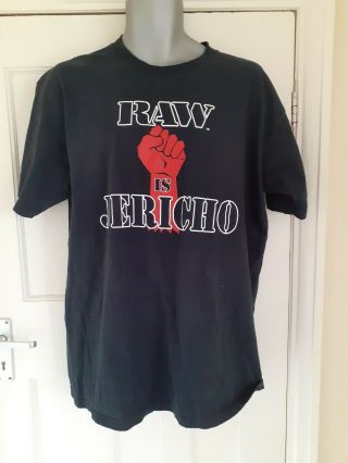 Wwf Chris Jericho Y2j Raw Wwe Wrestling Tshirt Top Xl Men Vintage 2000