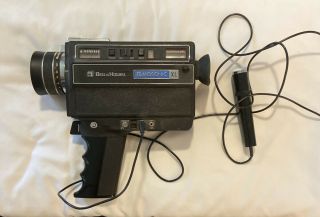 Bell & Howell Filmosonic Xl Power Zoom Movie Camera Model 1235 W/ Microphone