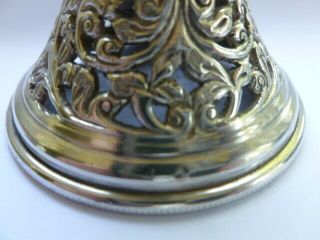 Vintage solid silver Hindu oil lamp 2