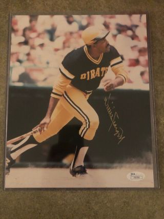 Willie Stargell Signed Pittsburgh Pirates 8x10 Color Glossy Photo Jsa