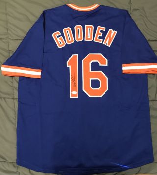 Dwight " Doc " Gooden Signed York Mets Jersey (jsa) Mlb