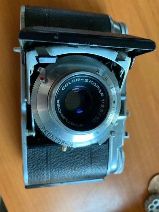 Voigtlander Vito Ii Folding Camera With Color Skopar 50mm F3.  5 Lens