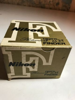 Nikon F Ftn Photomic Finder Box Only Empty