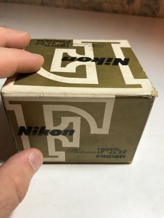 Nikon F FTN Photomic Finder Box only empty 3