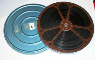 E Vintage Regular 8mm Home Movies - Big Reel - 7 Inches Across