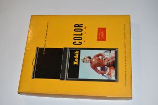 Kodak Ektachrome Type B Sheet Film Color Expired 1961 8x10 Opened Box Approx 45