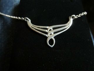 Vintage ‘ola Gorie’ Sterling Silver Pendant Necklace