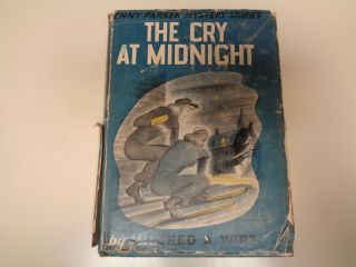 The Cry At Midnight By Mildred A.  Wirt Hbdj 1947 Penny Parker Mystery Vintage