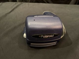 Polaroid 600 Instant Film Camera Blue And Complete Handle