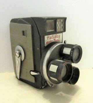 Vintage Mansfield Holiday Meter Matic 8mm Movie Camera