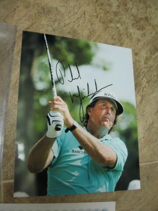 Phil Mickelson Signed 8X10 