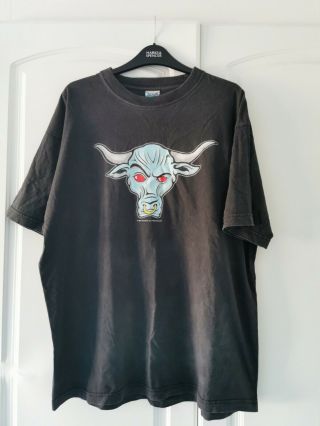 Wwf Vintage The Rock 1998 Bull Xl T - Shirt Wwf