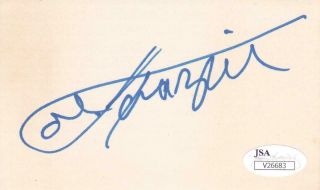 Joe Frazier D 2011 Signed 3x5 Index Card A 10 Autograph (full) Boxer Jsa V26683