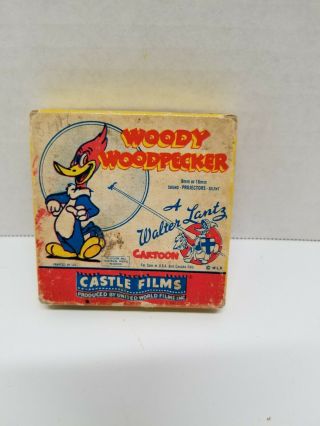 Vintage 8mm Home Movie Film Woody Woodpecker,  Castle Films
