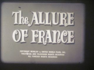 16 Mm B & W Sound Castle Films 281 The Allure Of France 1964