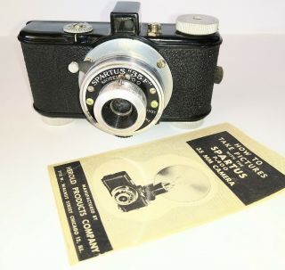 Vintage Spartus " 35f " Model 400 Camera W/instructions Very