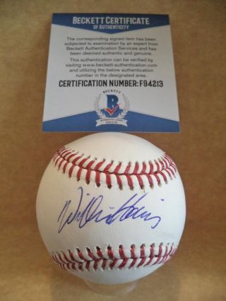Willie Harris Chicago White Sox Signed Autograph M.  L.  Baseball Beckett F94213
