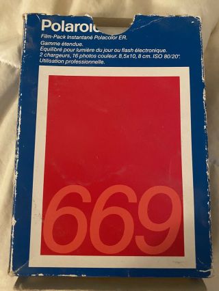 Polaroid 669 Er Instant Pack Film Expired 94