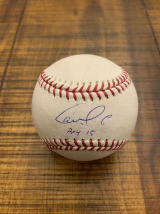 2015 Al Roy Carlos Correa Signed Oml Baseball Houston Astros