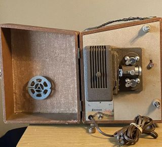 Vintage Keystone Sixty 8mm Projector W/ Carrying Case