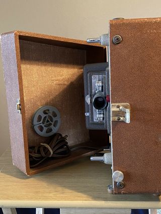 Vintage Keystone Sixty 8mm Projector w/ Carrying Case 3