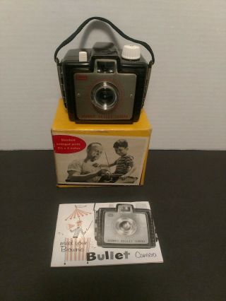 Kodak Brownie Bullet Camera With Box And Guide Collectable