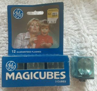 Vintage Ge Magicubes Flash 3 Cube Flash Cubes For X Type And Magic Cube Cameras