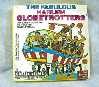 Vtg The Fabulous Harlem Globetrotters 8mm Sound Film Castle Films 3053