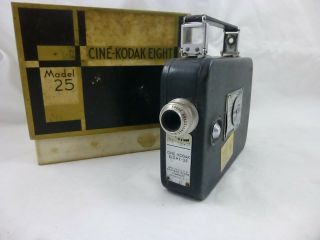 Vintage Cine - Kodak Eight Model 25 8mm Movie Camera W/ Box