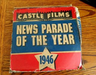 Vintage Castle Films 1946 News Parade Of The Year 16mm With Box