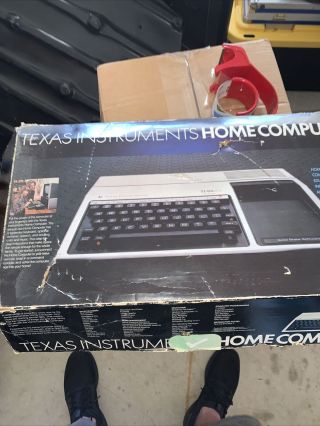 Vintage Texas Instruments Ti99/4a Home Computer And Books
