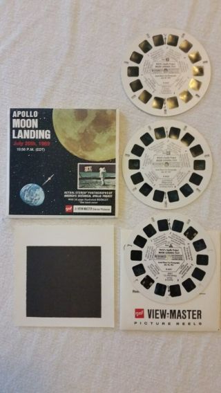 Apollo Moon Landing 3 Reel Gaf View - Master Vintage July 20,  1969 Set No.  B 663
