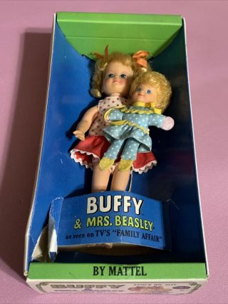 Vintage Mattel Buffy & Mrs.  Beasley Dolls,  1967,  W/box