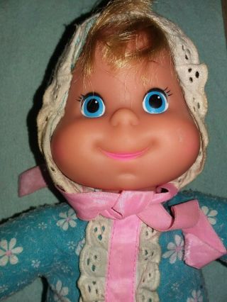 Vintage 1970 Mattel Baby Beans Talking Doll Talks Adorable