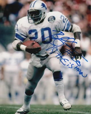 Billy Sims Detroit Lions Football Signed 8x10 Photo