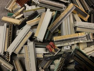 32oz Vintage Gold Plated Cpu Pins With Boards & Connectors Scrap Gold Recovery