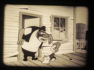 16 mm B&W Sound Castle Films Woody Woodpecker Cartoon Misguided Missile 1965 2