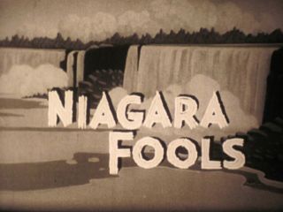 16 Mm B & W Sound Castle Films 1958 Woody Woodpecker Cartoon Niagara Fools
