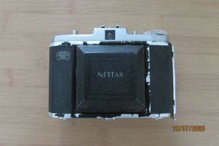 Zeiss Ikon Nettar Folding Camera With Novar - Anastigmat Lens 1:6,  3 F=75mm