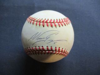 Nomar Garciaparra Boston Red Sox Auto Signed Rawlings Al Gene Budig Baseball
