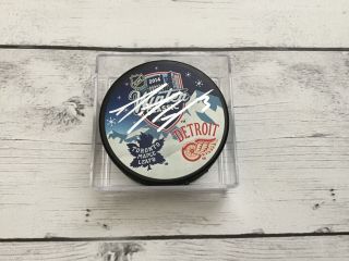 Dion Phaneuf Signed 2014 Stadium Series Toronto Maple Leafs Hockey Puck A