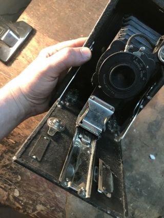 Vintage Seneca Trio Vintage Folding Camera Wollensak Lens 3